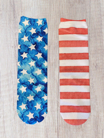 American Flag Socks