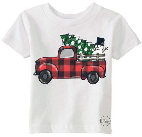 Buffalo Plaid Christmas Truck ADULT